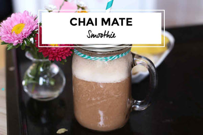 Mate-Chai Smoothie im Mason Jar