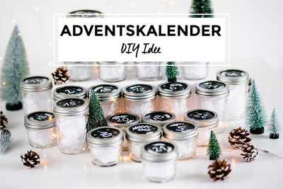 Adventskalender mit Gläsern