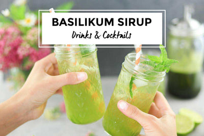 Selbst gemachtes Basilikum Sirup