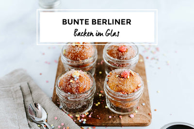 Backen im Glas: Bunte Berliner