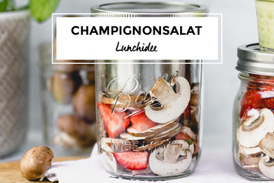 Champignonsalat mit Wasabidressing