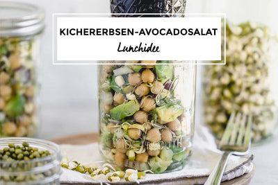 Kichererbsen-Avocado Salat im Glas