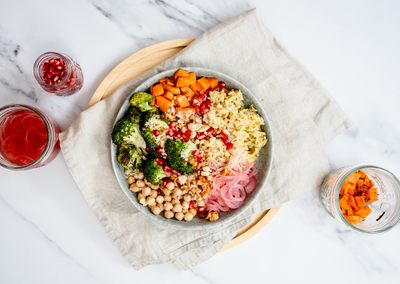 Batch Cooking Day 2: Vegane Rainbow Bowl