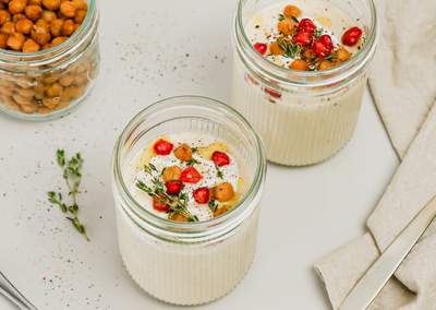 Weihnachtsmenü: Geröstete Blumenkohlsuppe mit Granatapfel