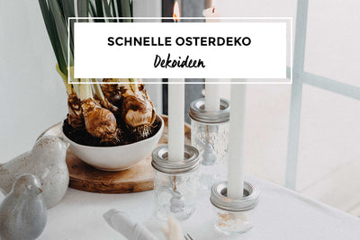 Schnelle Osterdeko im Glas