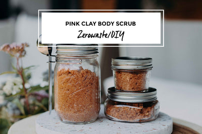 DIY: Pink Clay Body Scrub im Glas