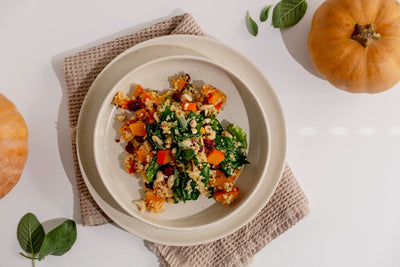 Warm Quinoa Salad with Fermented Pumpkin