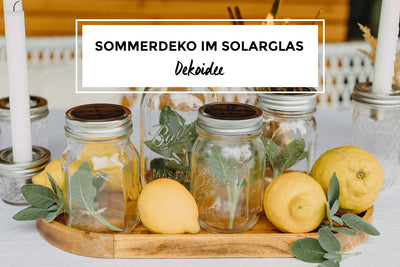 Sommerdeko im Solarglas