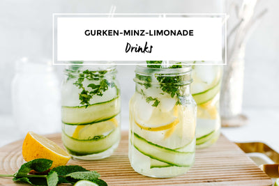 Sommerdrink: Gurken-Minz-Limonade im Glas