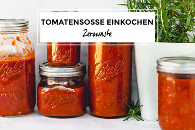 Selbstgemachte Tomatensoße einkochen