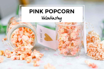 Valentinstag: Pinkes Popcorn