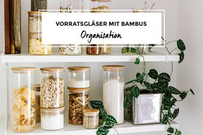 Vorratsgläser mit Bambusdeckel