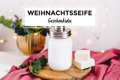 Selbstgemachte Seife mit Weihnachtsduft