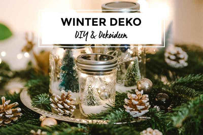 Solarglas Winter Deko