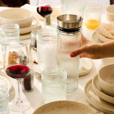 Ripple Mason Jar | Wide | 1 L