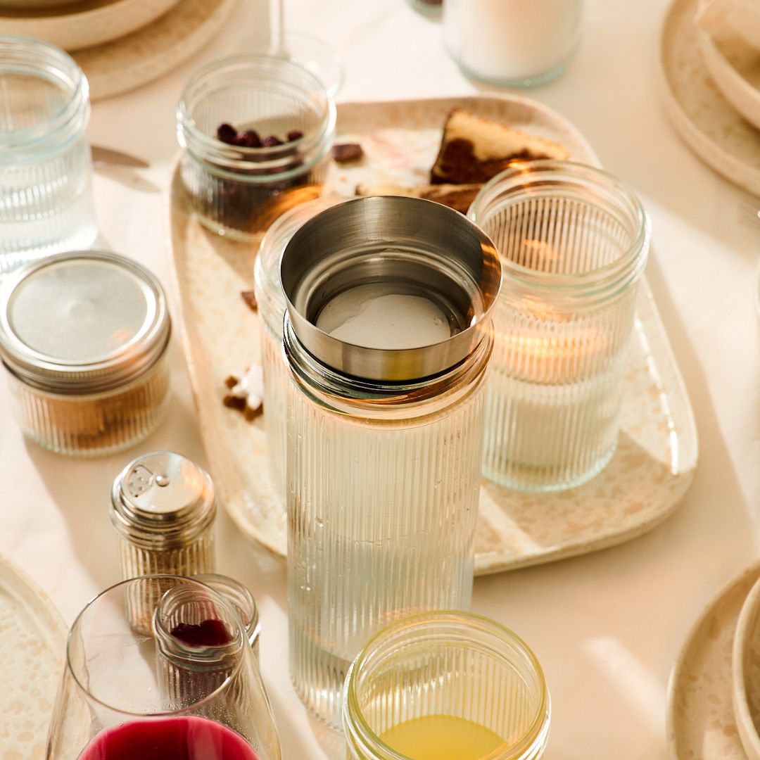 Ripple Mason Jar | Wide | 1 L