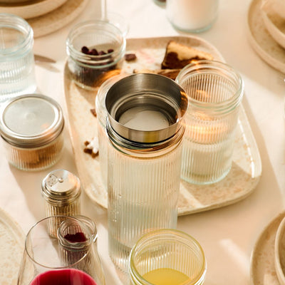 Ripple Mason Jar | Wide | 1 L