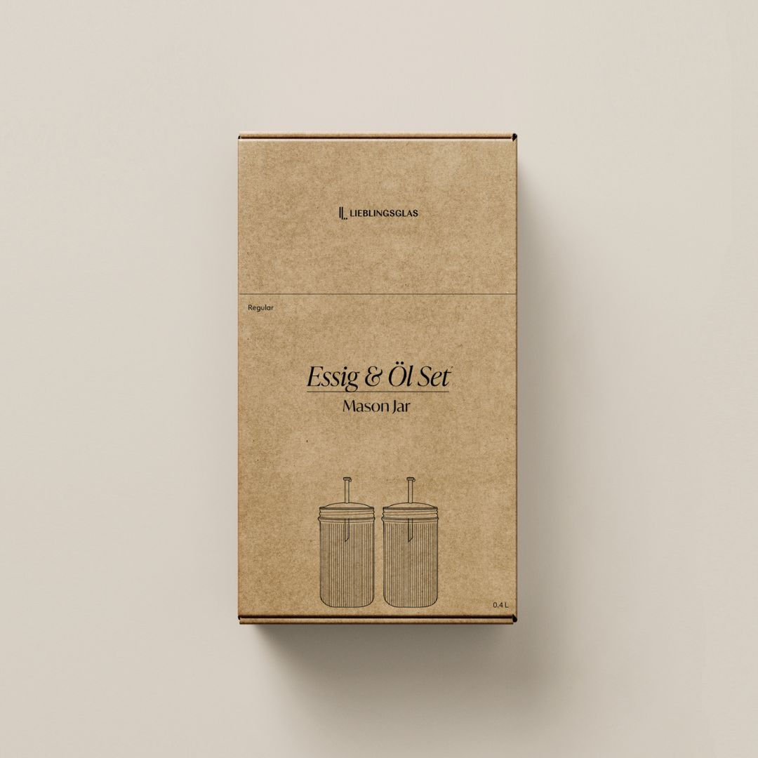 Essig & Öl Set | Mason Jar