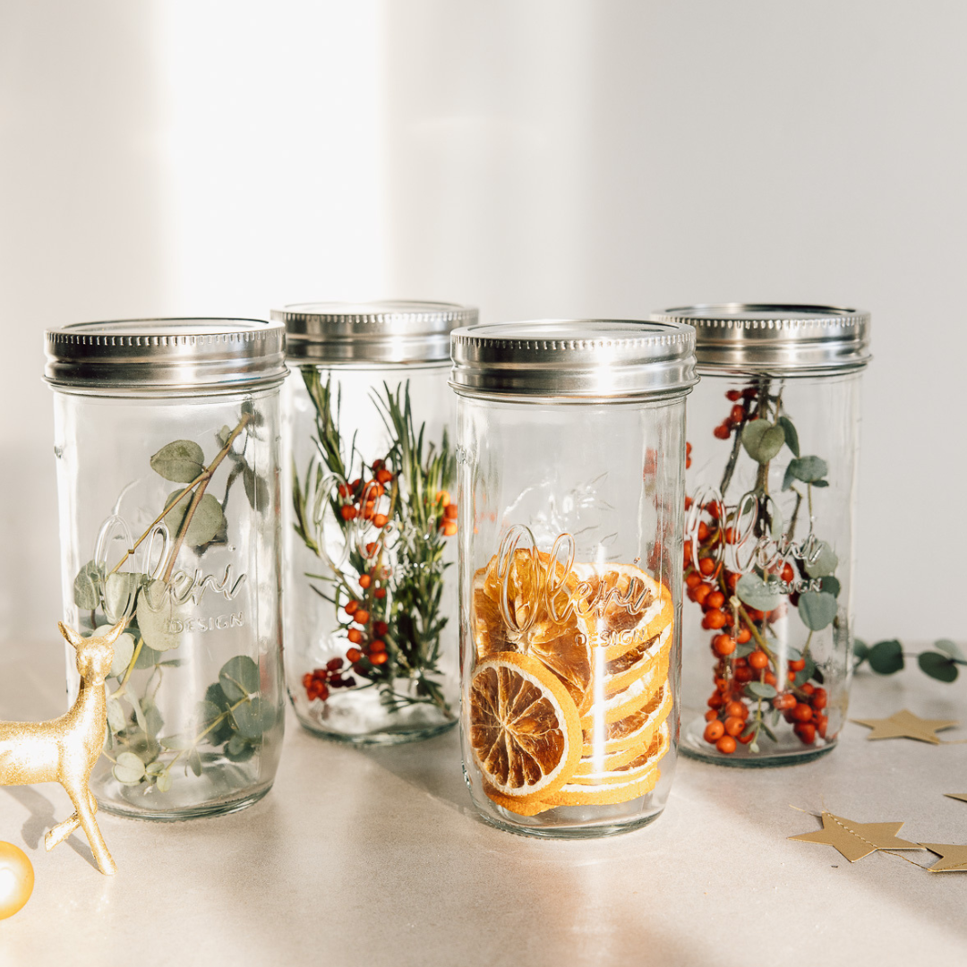 Oleni Mason Jar | Wide | 0.75 Liter