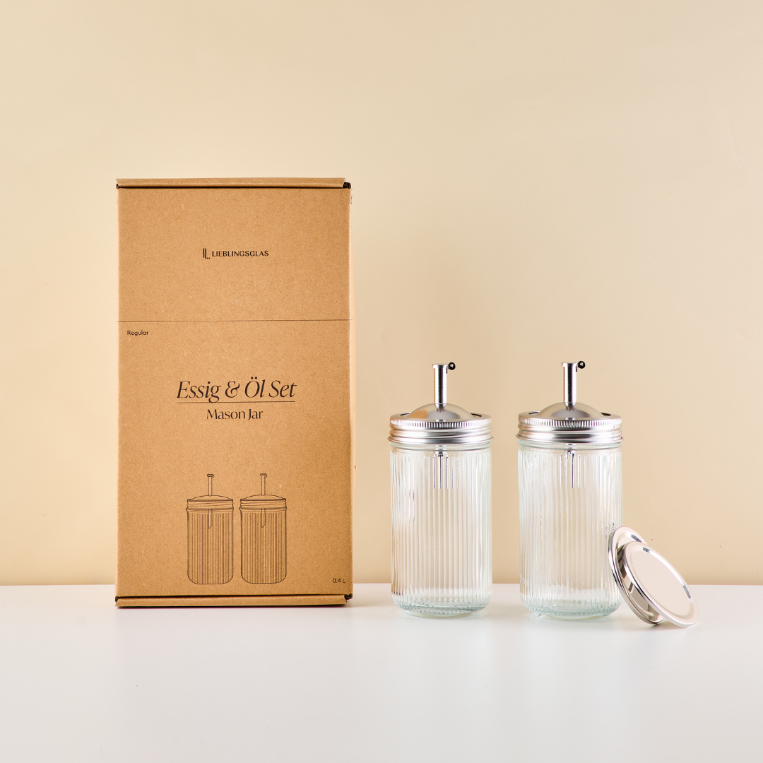 Essig & Öl Set | Mason Jar