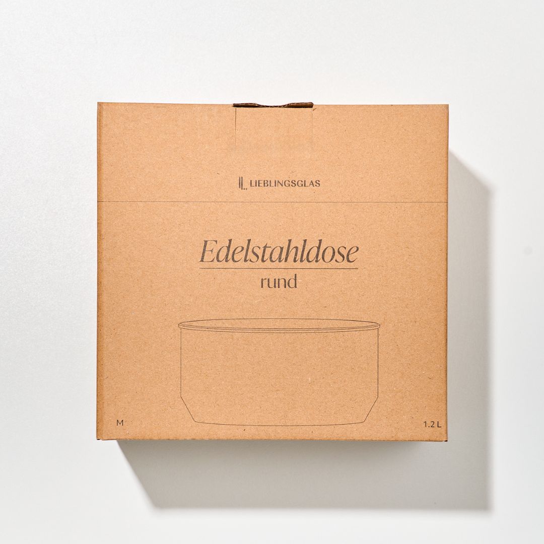 Lieblingsglas Edelstahldose M