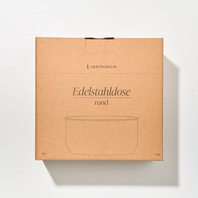 Lieblingsglas Edelstahldose M
