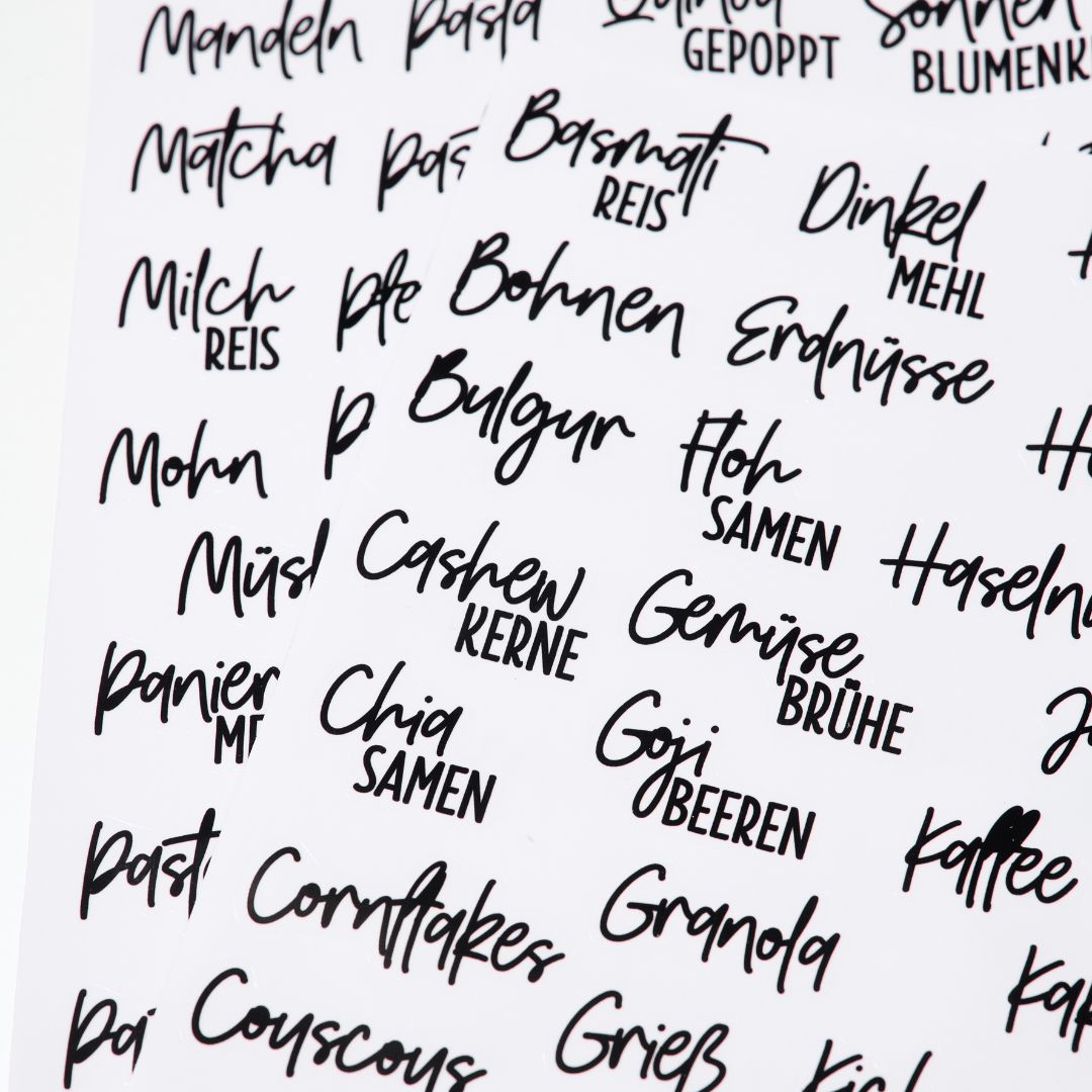 Lieblingsglas Etiketten handwritten