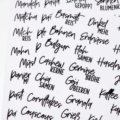 Lieblingsglas Etiketten handwritten