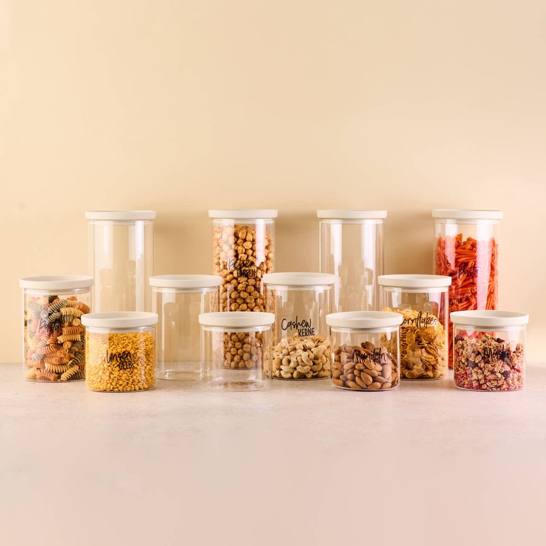 Lieblingsglas Vorratsglas | Rund |Set handwritten