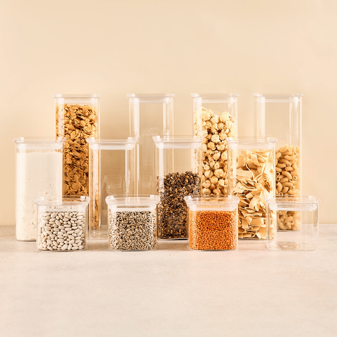 Lieblingsglas Vorratsschrank Starter Set Eckig Maxi