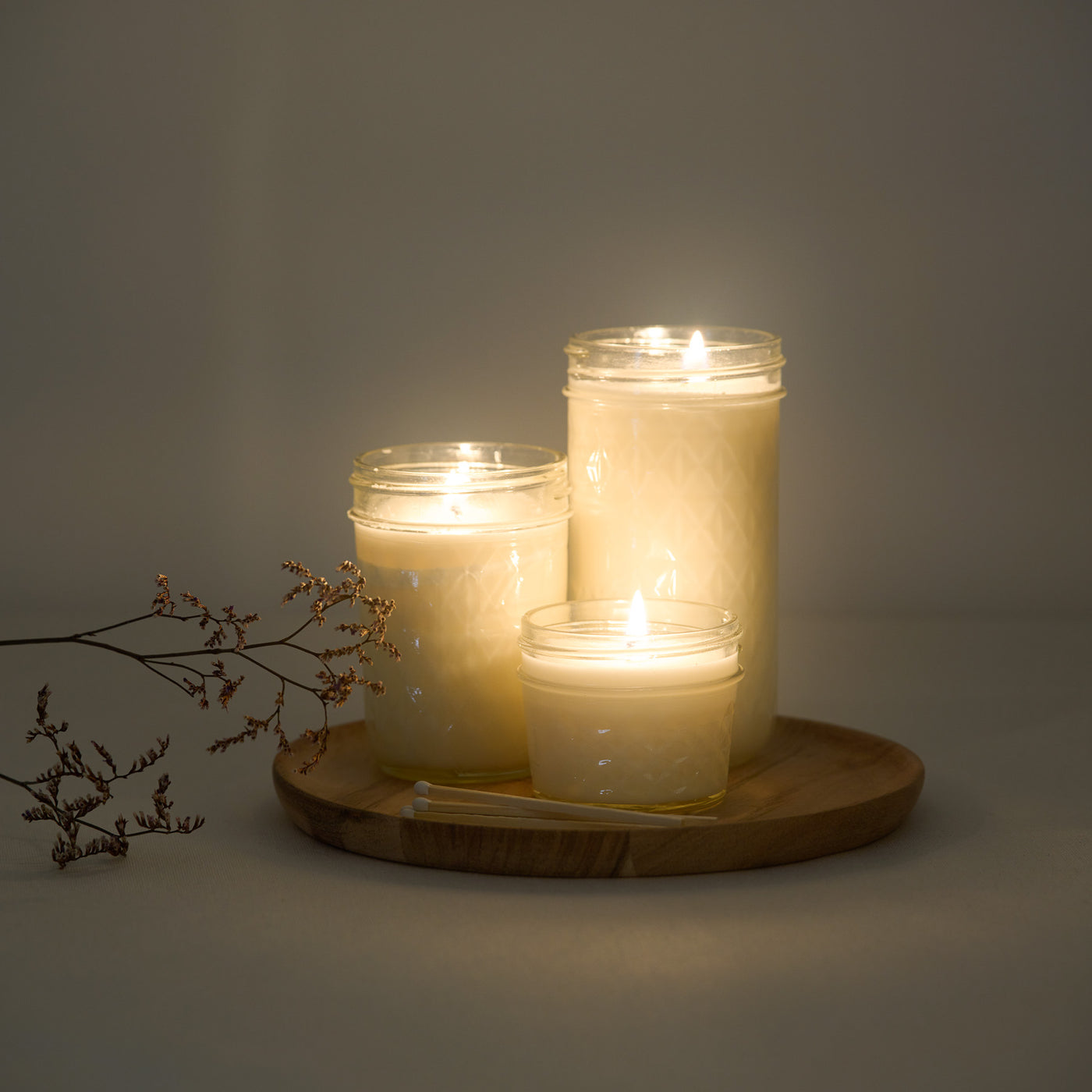 Kerze im Glas | 3er Set
