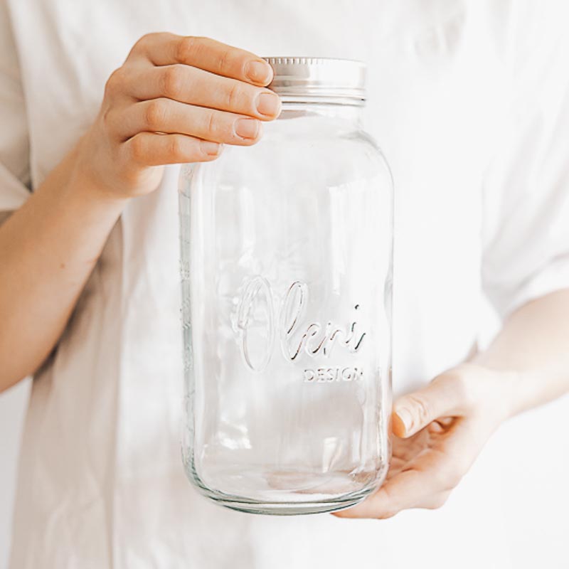 Mason Jar Wide 2 Liter Lieblingsglas 